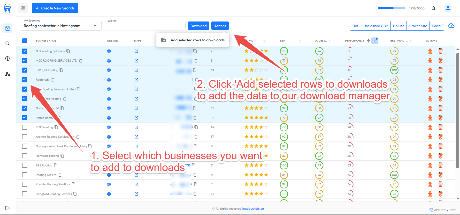 Demo of how to add data to the downloads manager