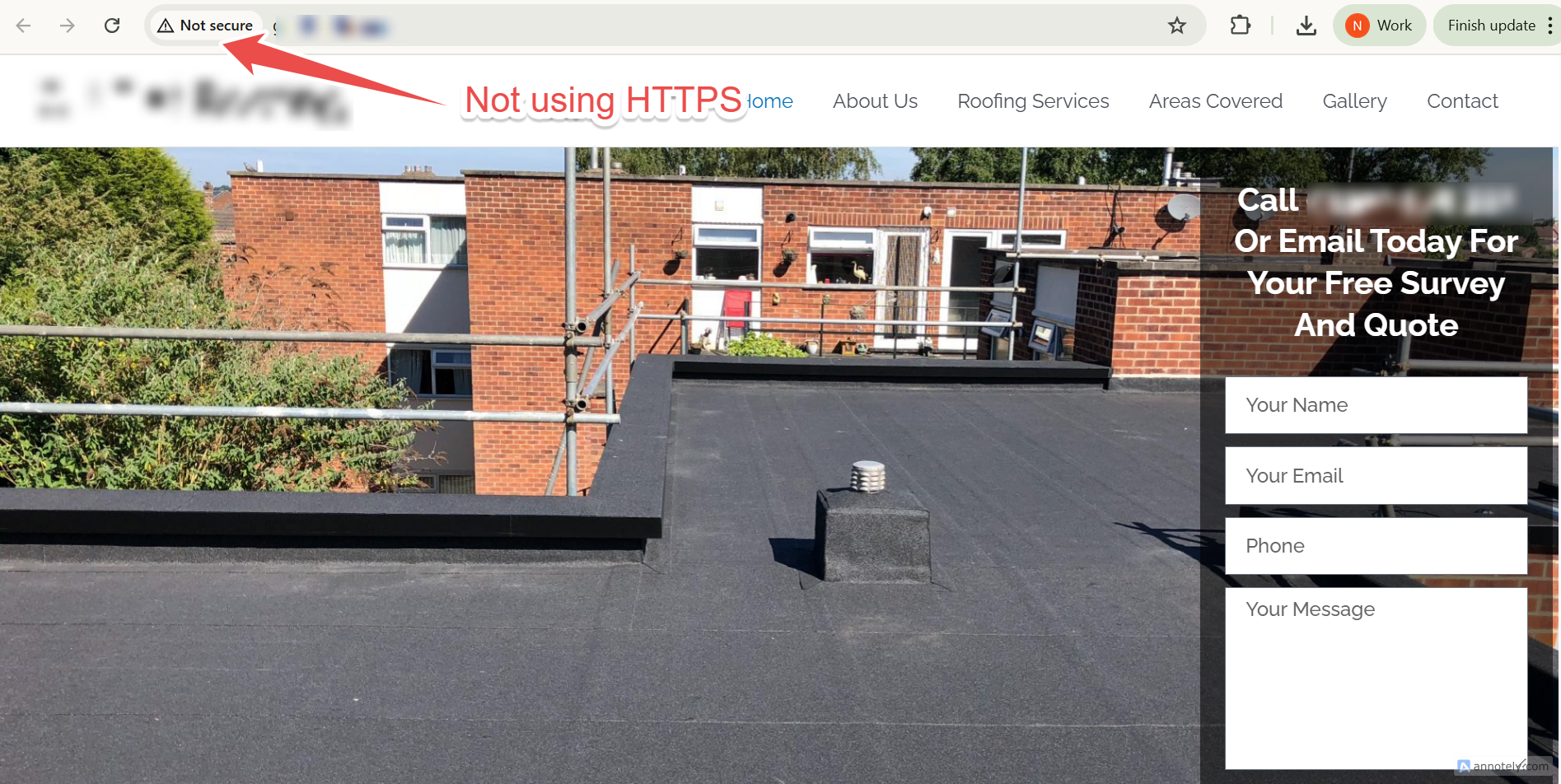 Example of SSL security issues